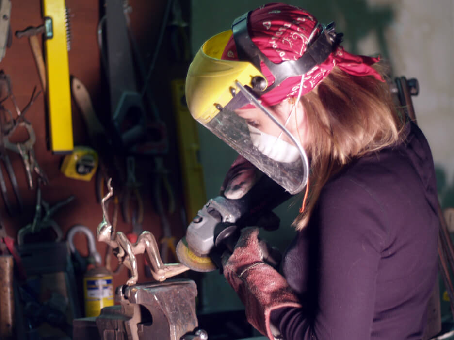 orla de bri angle grinder studio